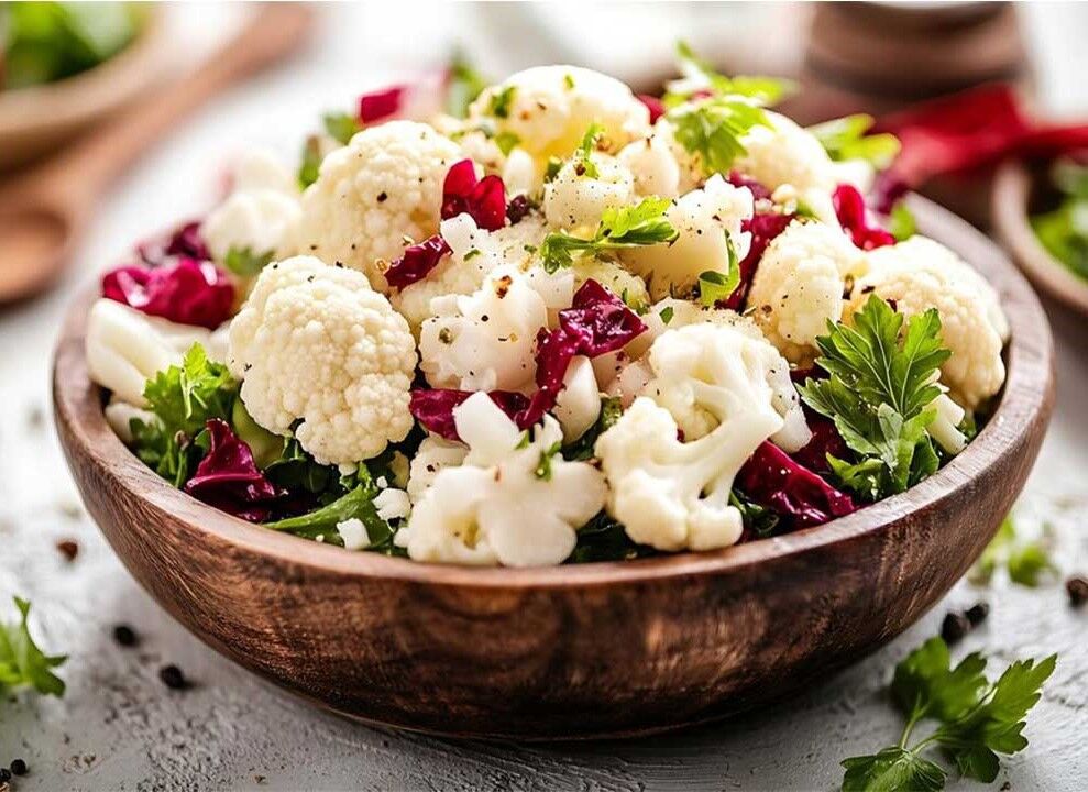 سالاد انار و گل کلم محبوب زمستانی