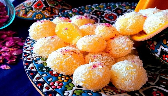 مواد لازم برای تهیه باسلوق مجلسی زعفرانی