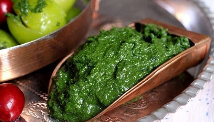 مراحل طرز تهیه سبزی دلار یا دلال