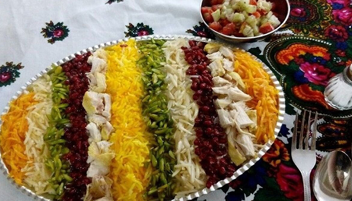 چرا به این غذا «پلو هفت رنگ» میگویند؟