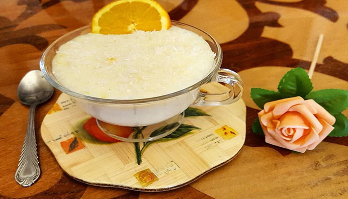 طرز تهیه فرنی پرتقالی: دسری لطیف، معطر و بمب ویتامین C برای روزهای سرد