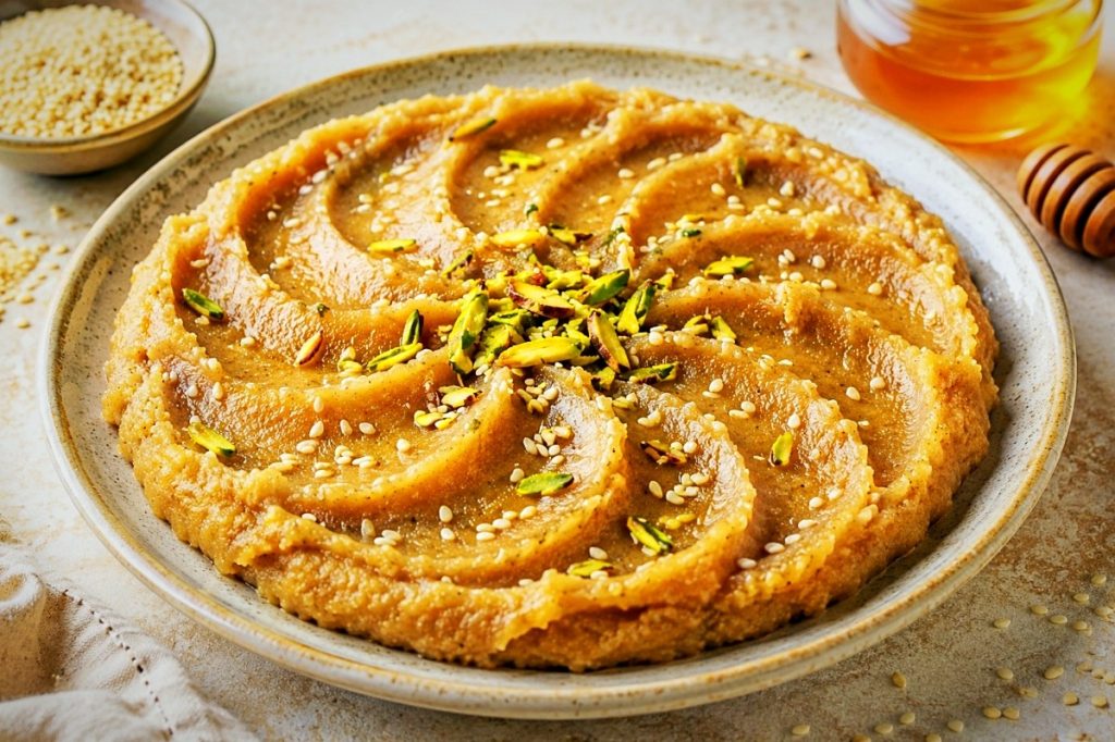 طرز تهیه حلوای کنجد ساده خانگی (سفید و سیاه) + راه حل حلوای شل و سفت