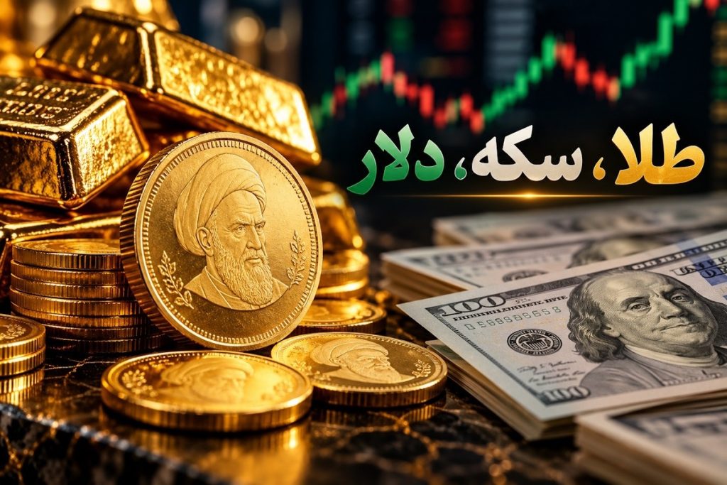 قیمت طلا، سکه و دلار امروز ۵ مهر 1405؛ بازار در دو مسیر متفاوت