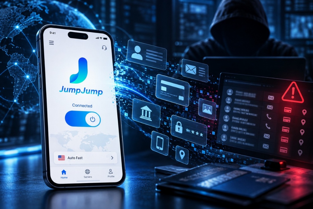 هشدار امنیتی: اتهامات جاسوسی و سرقت اطلاعات در فیلترشکن جامپ جامپ (Jump Jump VPN)