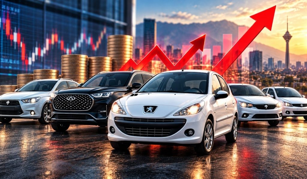 قیمت خودرو امروز پنجشنبه ۲ مهر ۱۴۰۵؛ جهش قیمت پژو 207 و تیگو ۹ + جدول کامل بازار