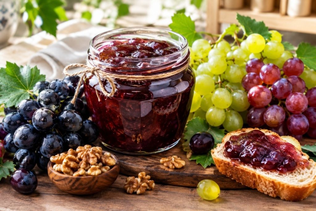طرز تهیه مربای انگور بدون شکرک؛ آموزش پخت با انگور سیاه، قرمز، زرد و سبز